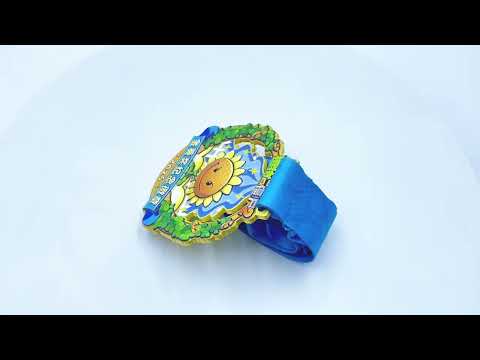 Virtual Running Medal With Patterned Color Spraying Custom Event Medals