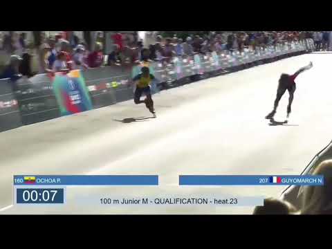 100 m Junior M-QUALIFICATION-heat.23 #wsg2024 #rollerskating #inlinespeed #inlineskating #Inline