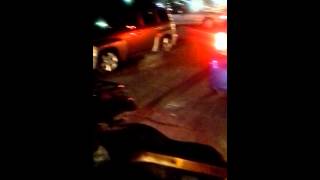 Traffic jam on four wheelers. Carthage ny