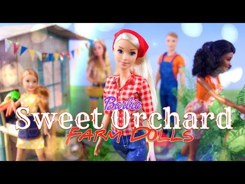 Unbox Daily All New Barbie Sweet Orchard Farm Dolls - 