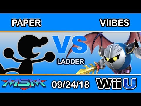MSM 159 - Paper(G&W) Vs Viibes (Metaknight) Ladder - Smash 4
