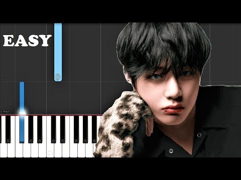 BTS V - Winter Bear  (EASY Piano Tutorial)
