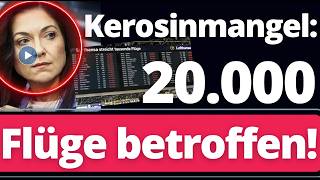 Achtung: Lufthansa streicht 20.000 Flüge! Kerosinmangel Offiziell! Katherina Reiche blamiert!