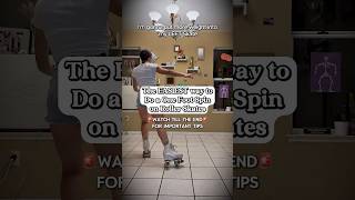 The EASIEST way to do a One Foot Spin on Roller Skates