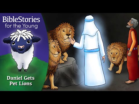 Day 193 Daniel Gets Pet Lions, Instead of Getting Eaten ~ Daily Bible Stories for Children