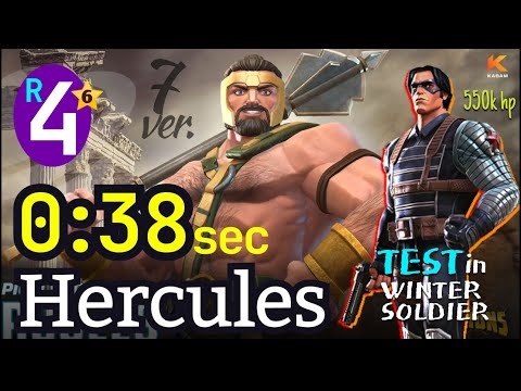 38 sec! Hercules 6⭐️ Rank4 [No-boost] ver.7 | Test in ROL #hercules