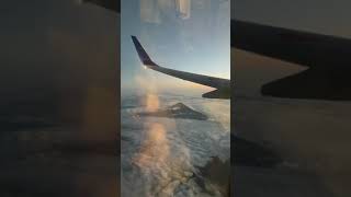夕暮れの機窓から望む富士山#Shorts