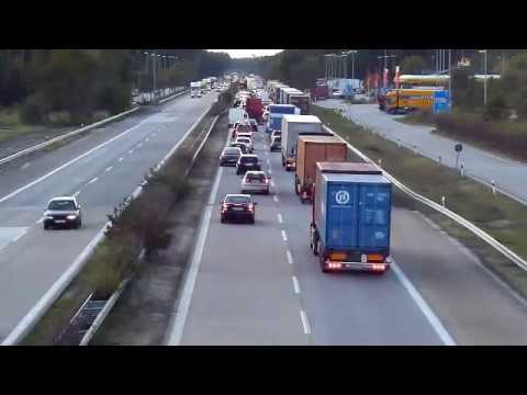 Stau auf der A24 bei Gudow (20.10.11)