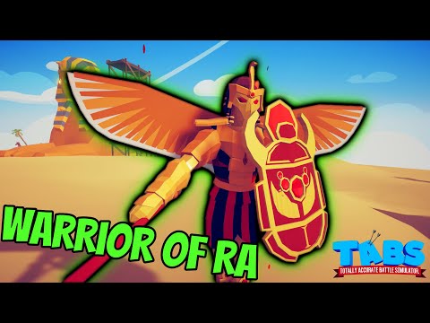 Secret Egypt Unit WARRIOR OF RA vs EVERY FACTION - Totally Accurate Battle Simulator TABS