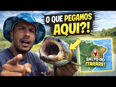 PESCARIA INESPERADA em Salto do Itararé! Olha o que pegamos às 21h… 😱🎣