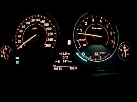 0 - 200 acceleration 2015 BMW F30 335i with Launch control