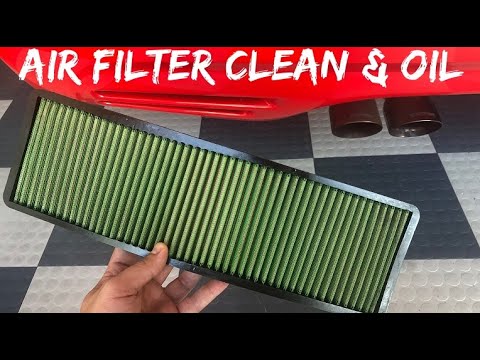 Twin Flag Garage - Clean & Oil Air Filter C5 Corvette Vararam Green Filter