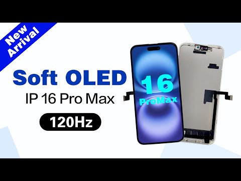 APLONG Soft OLED Screen for iPhone 16 Pro Max 120Hz