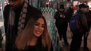 Ally Brook Greets Fans departing AOL Build Studio in NYC