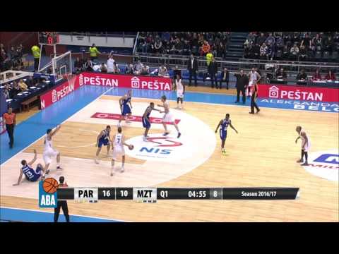 ABA Liga 2016/17, Round 15 match: Partizan NIS - MZT Skopje Aerodrom (24.12.2016)
