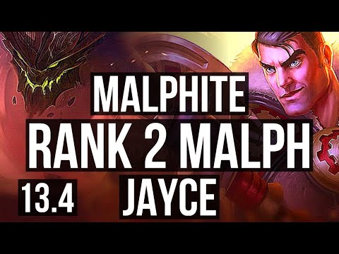 MALPHITE vs JAYCE (TOP) | Rank 2 Malph, 7/0/3, Godlike | KR Challenger | 13.4