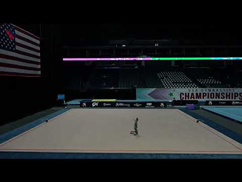 Evgeniia Pershina Ball JUNIOR AA USA GYMNASTICS CHAMPIONSHIPS 2023