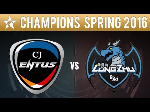 CJ Entus vs Longzhu Gaming - League Of Legends S6 LCK Spring 2016 Game 2