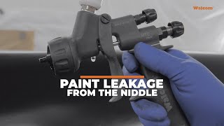 Paint leakage from the niddle // For every Walcom spray gun
