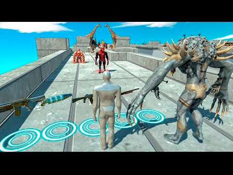 🔥🔥FPS EXTREME DEATH RACE WITH TAME SCOURGE - Animal Revolt Battle Simulator