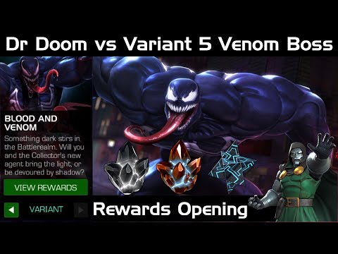 Variant 5 Blood and Venom | Final Venom Boss | Dr Doom Solo | 100% Rewards Opening