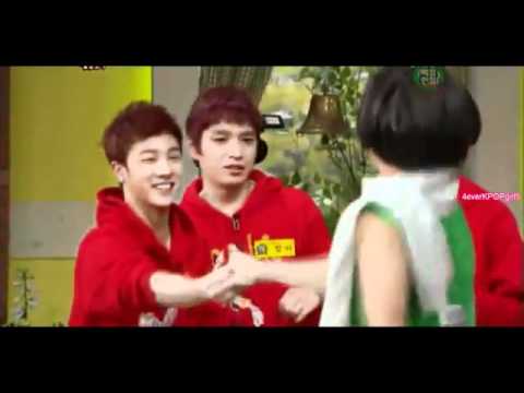 110416   BEAST   B2ST Yoseob kiss Kikwang !!! cut   100 Points Out Of 100 Oh My School 360p