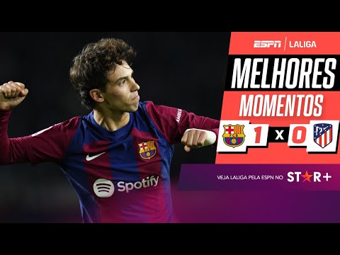 Gols e lances de Barcelona x Atlético de Madri