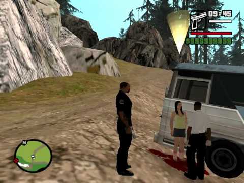 GTA SA First Response v2.5 (SAPD:FR) - PD/Fire respond to MVA, leads to foot pursuit + arrest