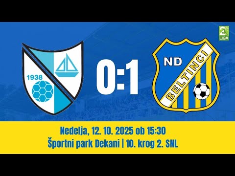 Vrhunci tekme, 10. krog 2. SNL: Jadran Dekani - Beltinci Klima Tratnjek