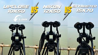 Binocular Showdown: Celestron 10X50 vs. Nikon 12X50 vs. Celestron Skymaster 15x70