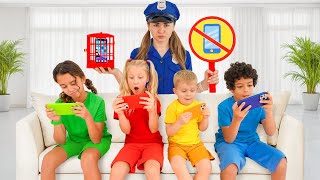 Kids and Phones 📱 Screen Time Trouble Story for Kids