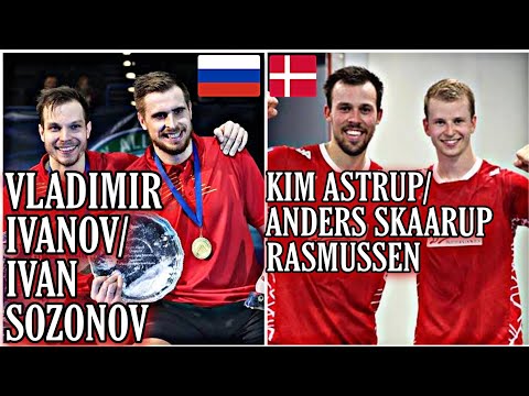 VLADIMIR IVANOV IVAN SOZONOV 🇷🇺 VS KIM ASTRUP ANDERS SKAARUP RASMUSSEN 🇩🇰 | MD | #badminton
