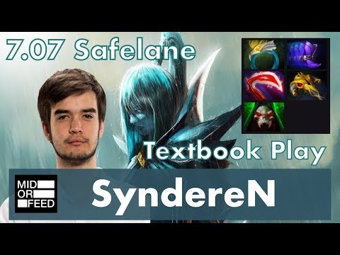 SyndereN Phantom Assassin Safelane | Textbook Plays | 7.07 Update Patch Dota 2 Gameplay Pro MMR