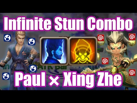 Infinite Stun Combo Water Paul Phoenix × Xing Zhe Debut😉😉😉【Summoners War RTA】
