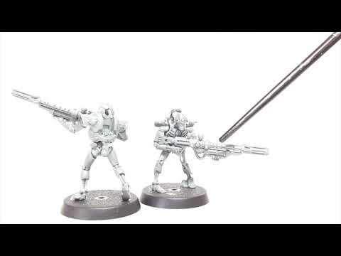 Necron Warrios to Immortals/Deathmark kit bash