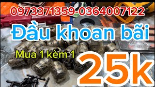 Download the video "Đầu khoan bãi bán ve chai 25k thân mài máy khoan pin máy nén khí đủ thứ rẻ"