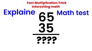 Fast Multiplication Trick | Interesting math #math