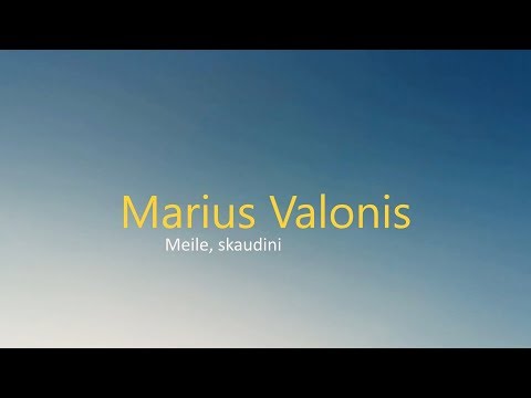 Marius Valonis - Meile skaudina