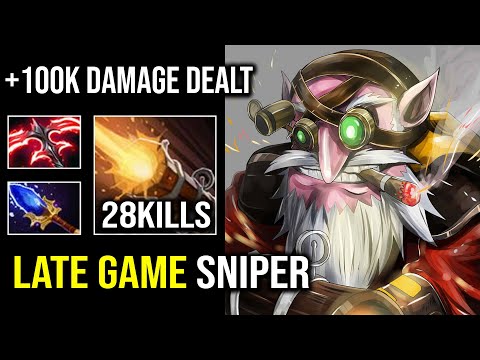 WTF Level 2 Desolator +100K Total Damage Dealt Sniper Most Annoying Mini Stun Dota 2