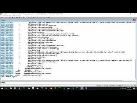 .NET (core) debugging - Part 4 - Debugging Managed memory leak