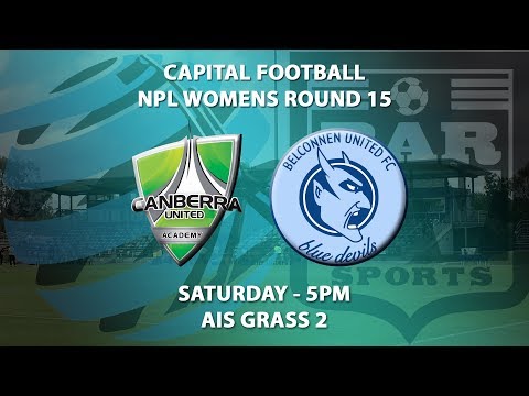 2018 Capital Football Womens Round 15 - Canberra United Academy v Belconnen United