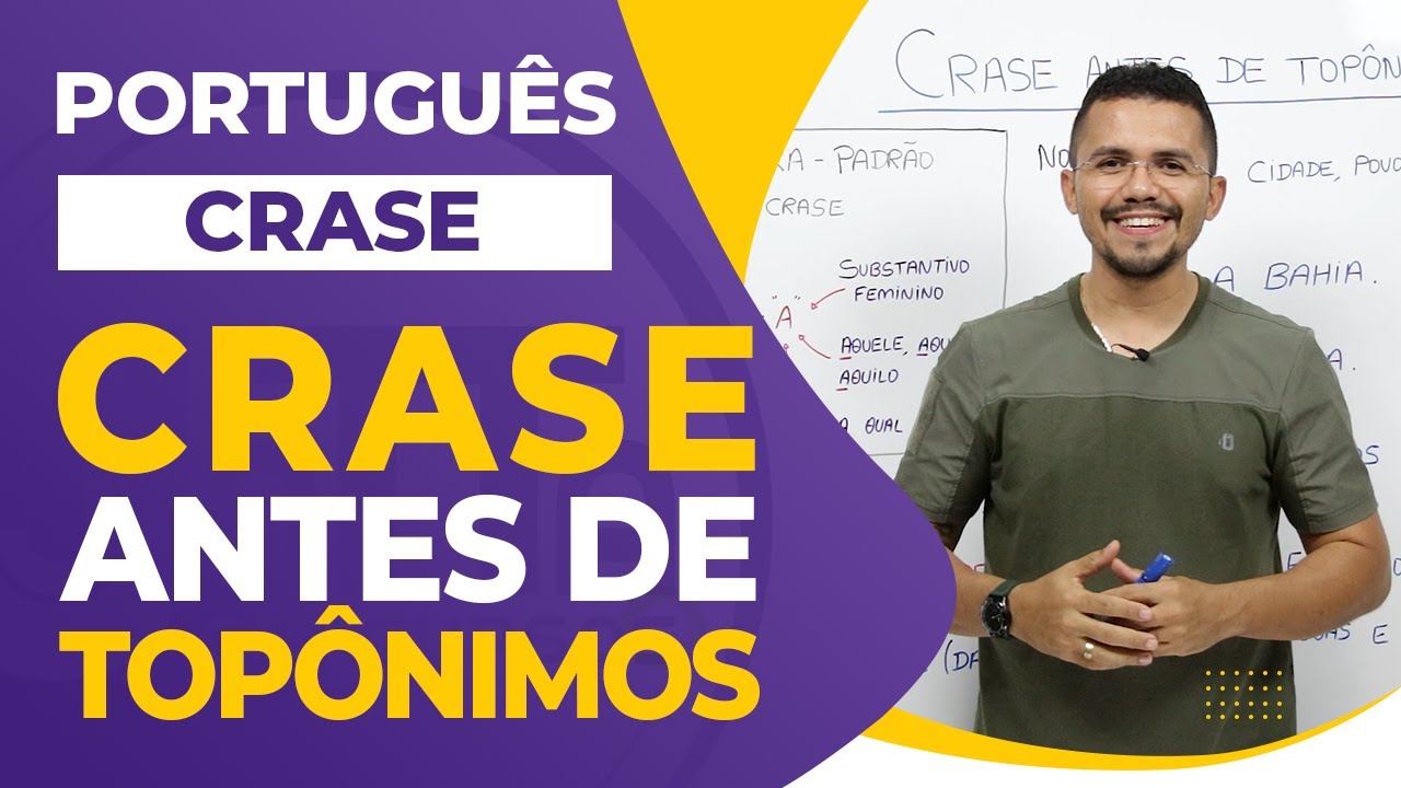 CRASE antes de TOPÔNIMOS