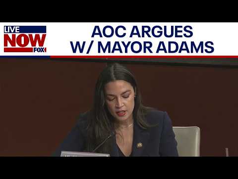 Video | AOC questions NYC Mayor Adams over DOJ meetings