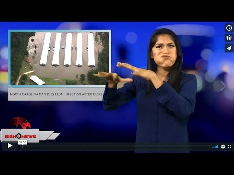 North Carolina man dies from infection after Florence (ASL - 10.2.18)