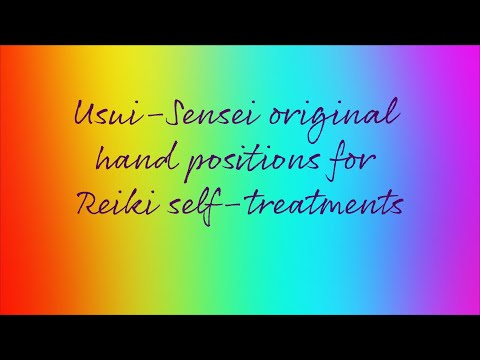 Usui Sensei Original Reiki Self Treatment Hand Positions