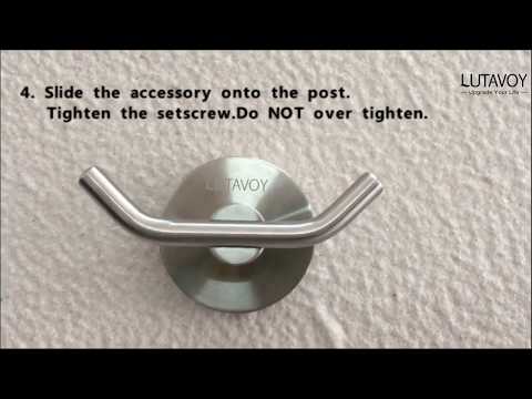 How to install wall mounted coat hook/towel hook