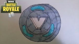 Pioche Flamant Rose Fortnite Dessin म फ त ऑनल इन - tuto comment dessiner un v bucks fortnite