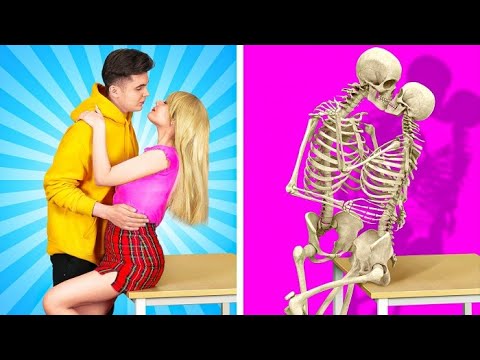 COUPLES AU LYCÉE 1 MOIS VS 1 AN || Faire Durer Sa Première Histoire de Lycée par 123 GO! SCHOOL