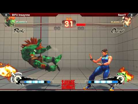 SSF4AE @ Savage Saturdays: BIFU Insaynne (Blanka) vs SeanY (Chun-Li)