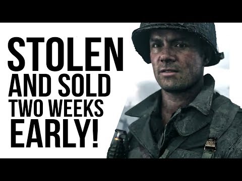 COD WWII copies STOLEN and SOLD two weeks early!! Video